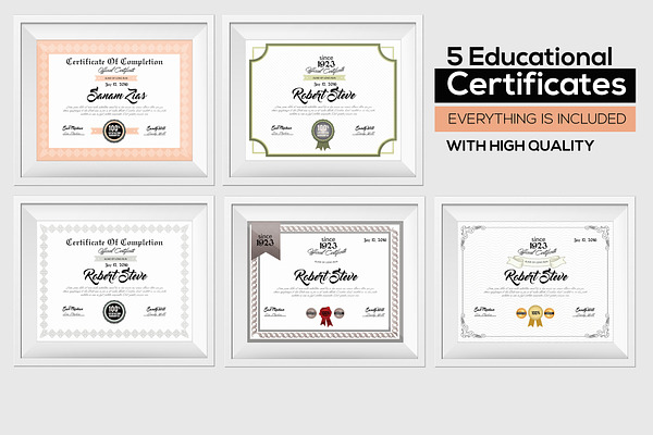 5 Certificate & Diploma Bundle