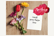 Floral Card/Print Mockup