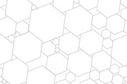 Seamless pattern with hexagons