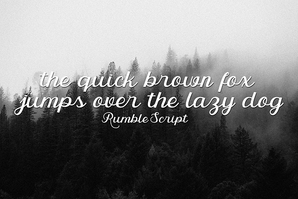 Rumble 4 Font in Script Fonts - product preview 6