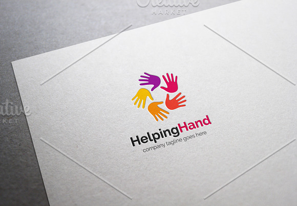Helping Hand Logo in Logo Templates - product preview 1
