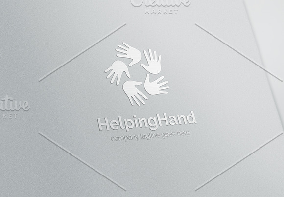 Helping Hand Logo in Logo Templates - product preview 2
