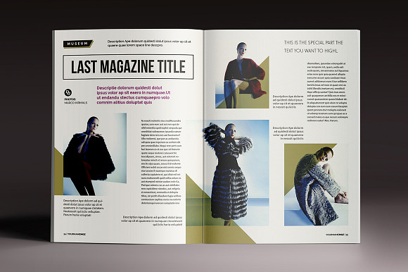 8 InDsgn Magazine Brochure Templates in Magazine Templates - product preview 3