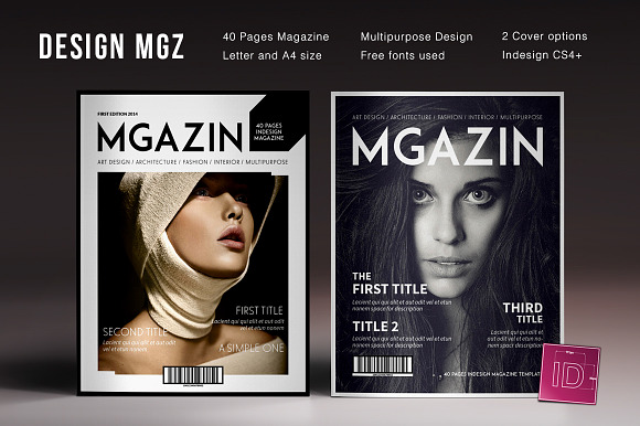 8 InDsgn Magazine Brochure Templates in Magazine Templates - product preview 4