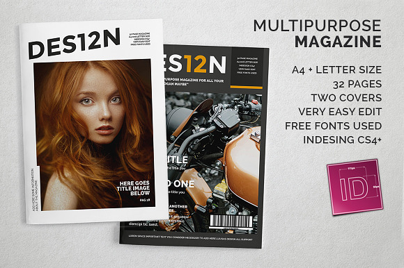 8 InDsgn Magazine Brochure Templates in Magazine Templates - product preview 12