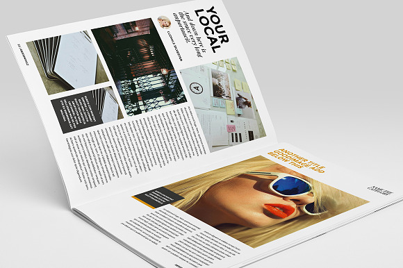 8 InDsgn Magazine Brochure Templates in Magazine Templates - product preview 14