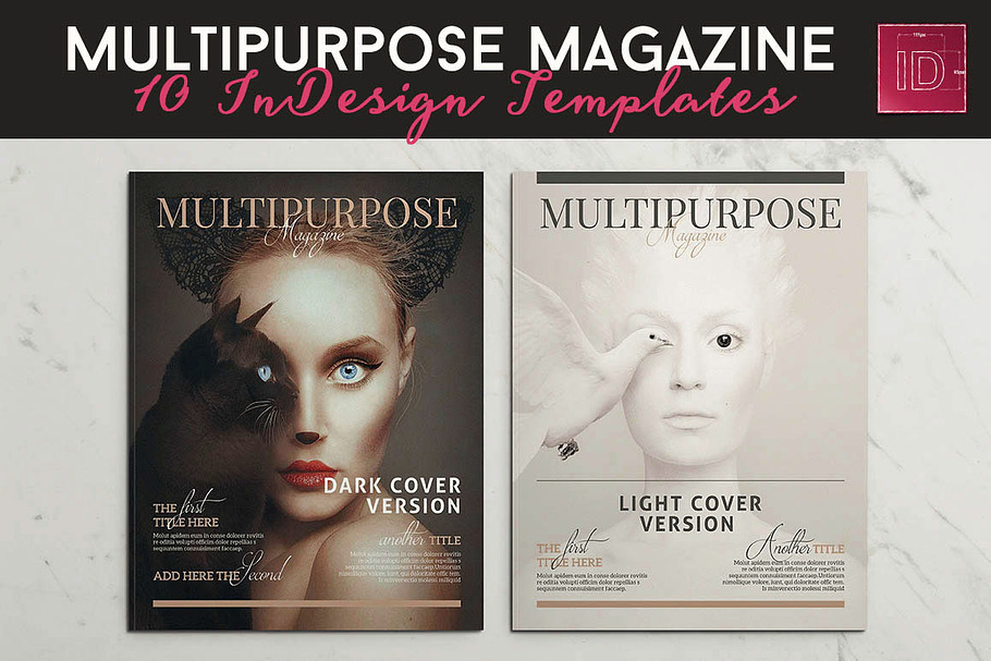 10 Magazine Brochure Templates Pack in Magazine Templates - product preview 8