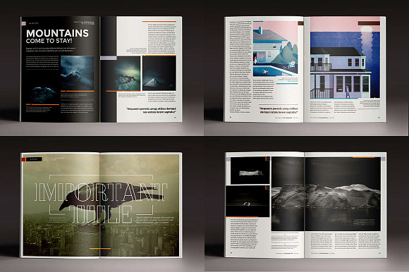 10 Magazine Brochure Templates Pack in Magazine Templates - product preview 8