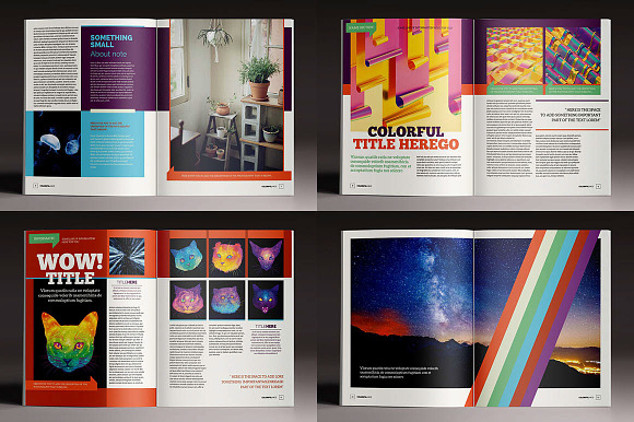 10 Magazine Brochure Templates Pack in Magazine Templates - product preview 16