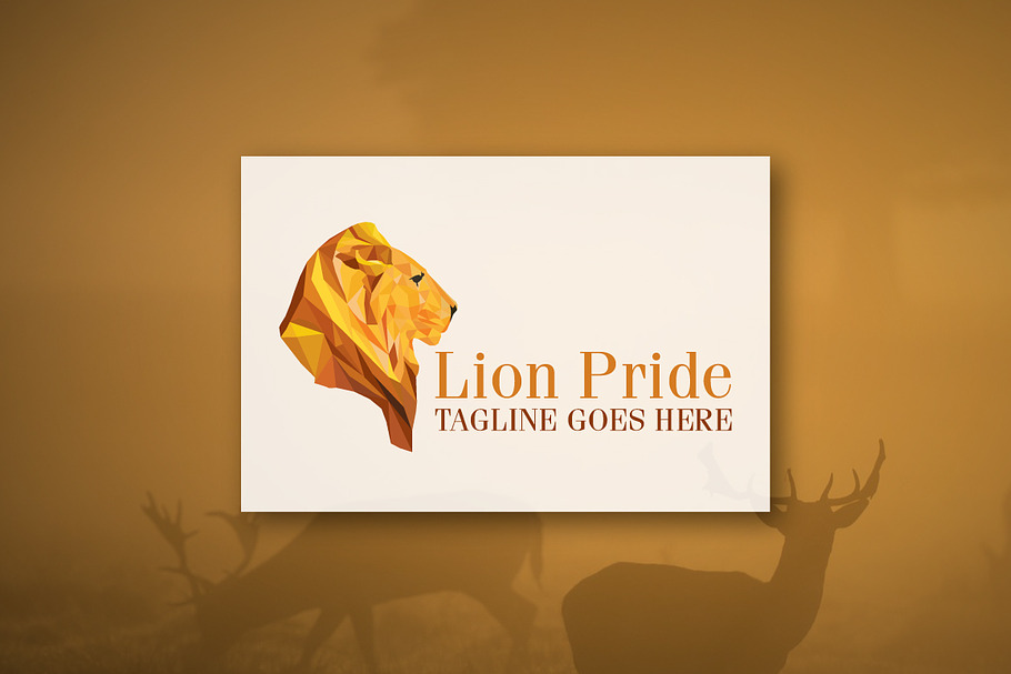 Lion Pride - Geometric Logo