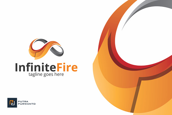Infinite Fire - Logo Template in Logo Templates - product preview 3