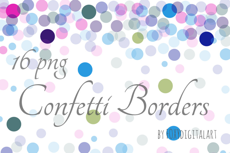 Confetti Borders Confetti Background in Patterns - product preview 8