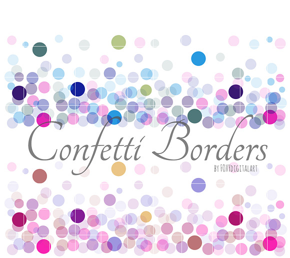 Confetti Borders Confetti Background in Patterns - product preview 1
