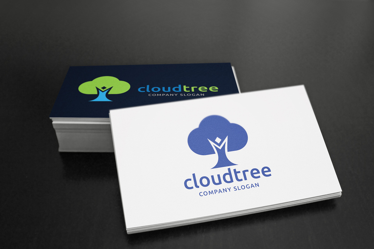 Cloud Tree in Logo Templates - product preview 8