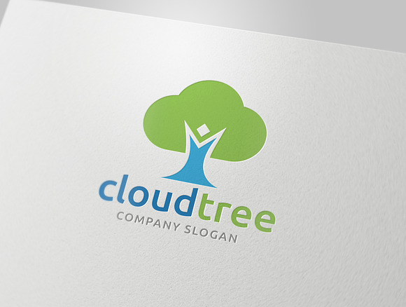 Cloud Tree in Logo Templates - product preview 1