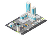 3D isometric view of the airport