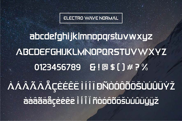 Electro Wave in Sans-Serif Fonts - product preview 1