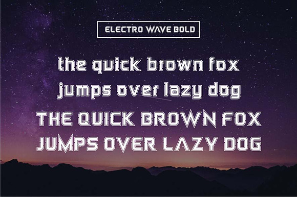 Electro Wave in Sans-Serif Fonts - product preview 2