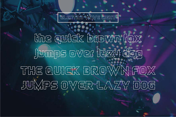 Electro Wave in Sans-Serif Fonts - product preview 3