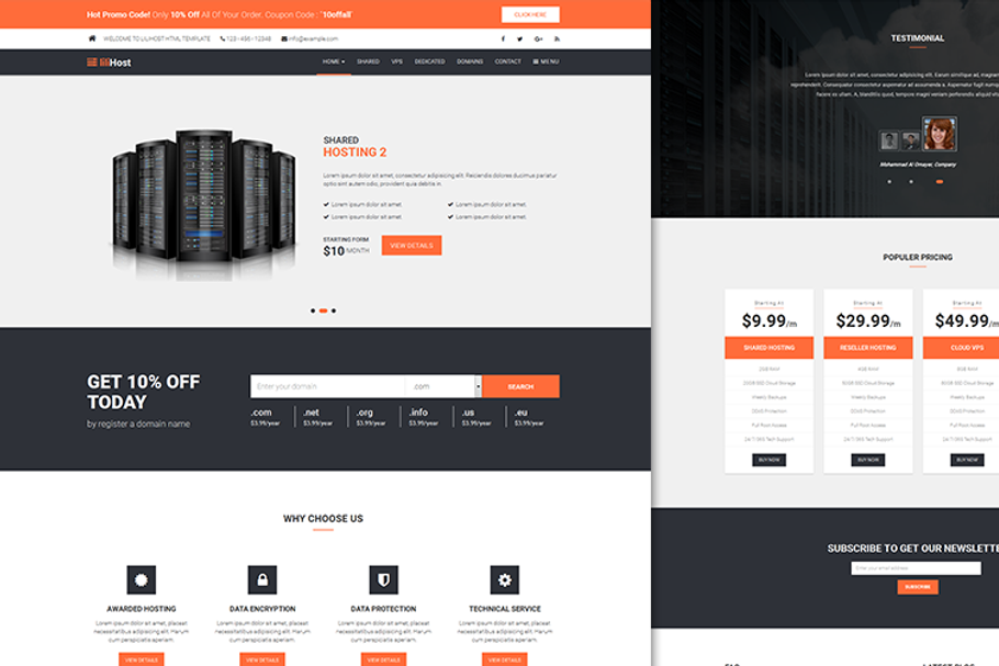 lilyHost | Responsive WHMCS Template in Bootstrap Themes - product preview 8