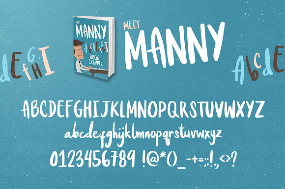 Meet Manny Typeface in Display Fonts - product preview 3