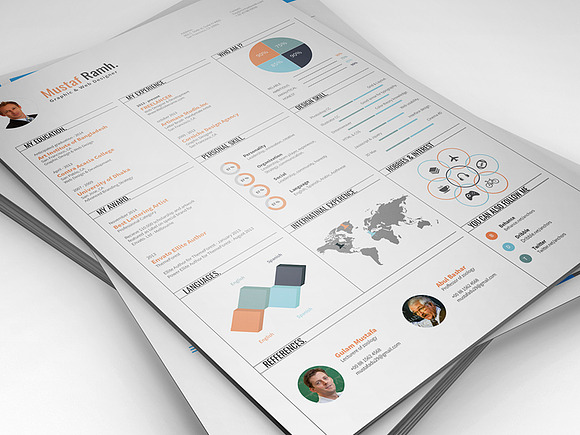 Infographic Resume in Resume Templates - product preview 1