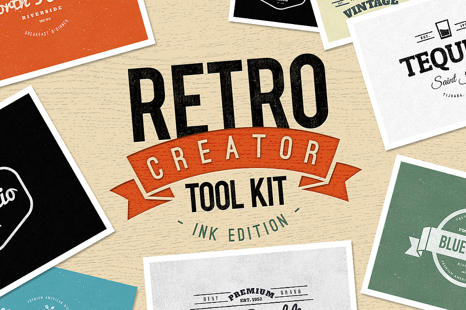 Retro Creator Tool Kit - Ink Edition in Photoshop Layer Styles - product preview 8