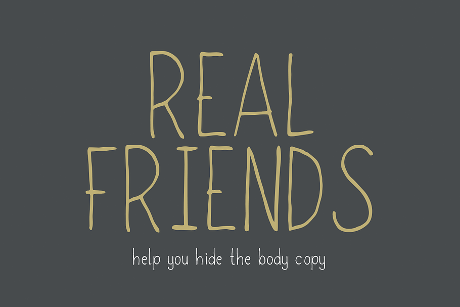 Real Friends in Script Fonts - product preview 8