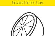 Lemon linear icon. Vector