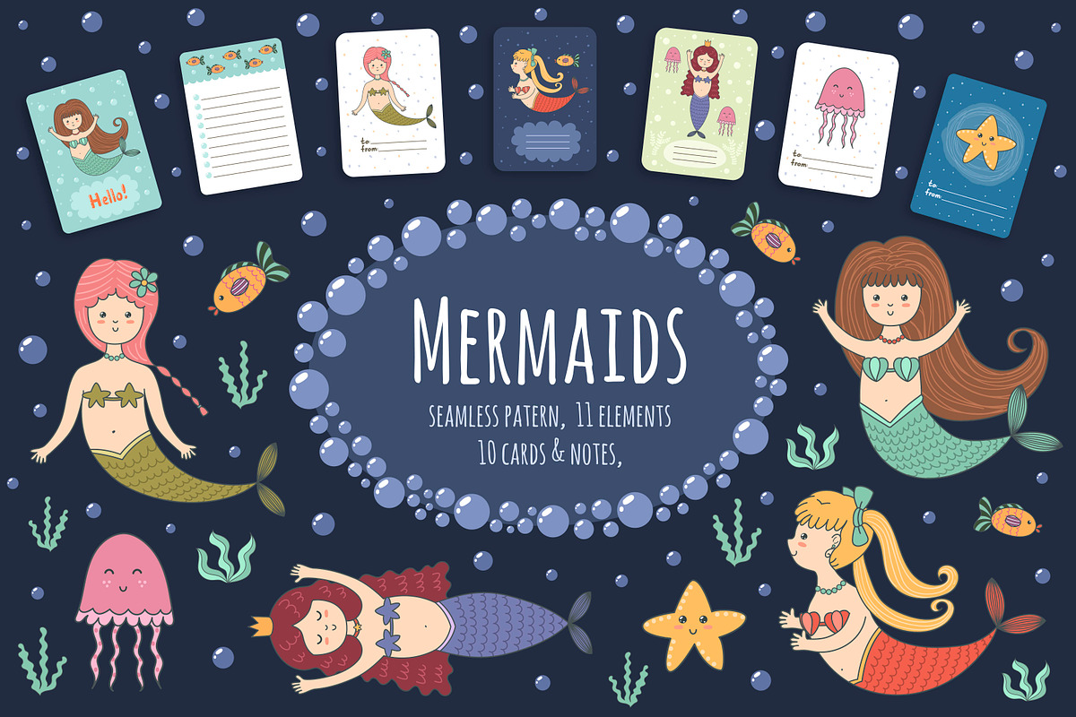 Mermaids collection in Patterns - product preview 8