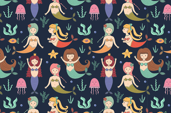 Mermaids collection in Patterns - product preview 1