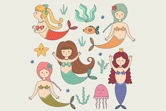 Mermaids collection in Patterns - product preview 4
