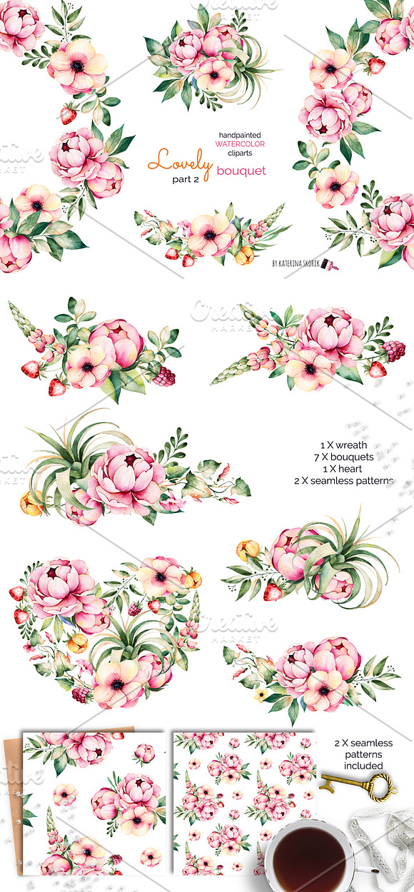 Lovely Bouquet 2 in Illustrations - product preview 2