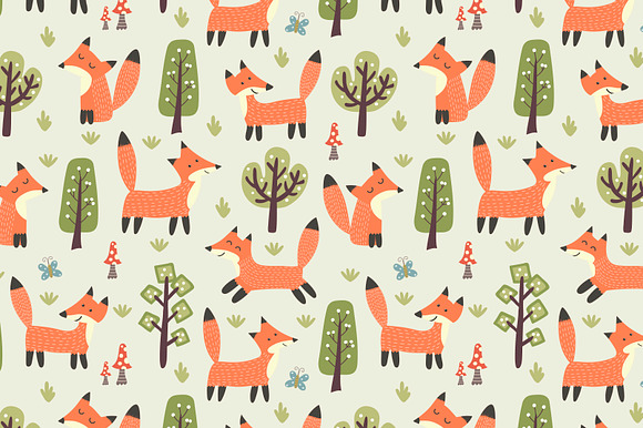 Fox Tales: Patterns & Clipart in Patterns - product preview 1