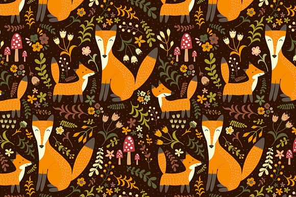 Fox Tales: Patterns & Clipart in Patterns - product preview 3