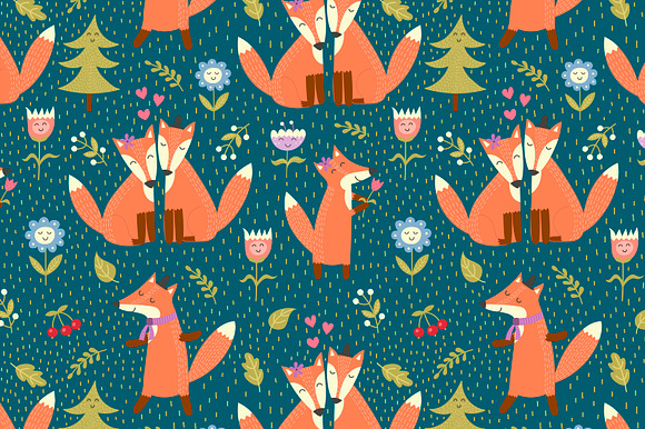 Fox Tales: Patterns & Clipart in Patterns - product preview 4