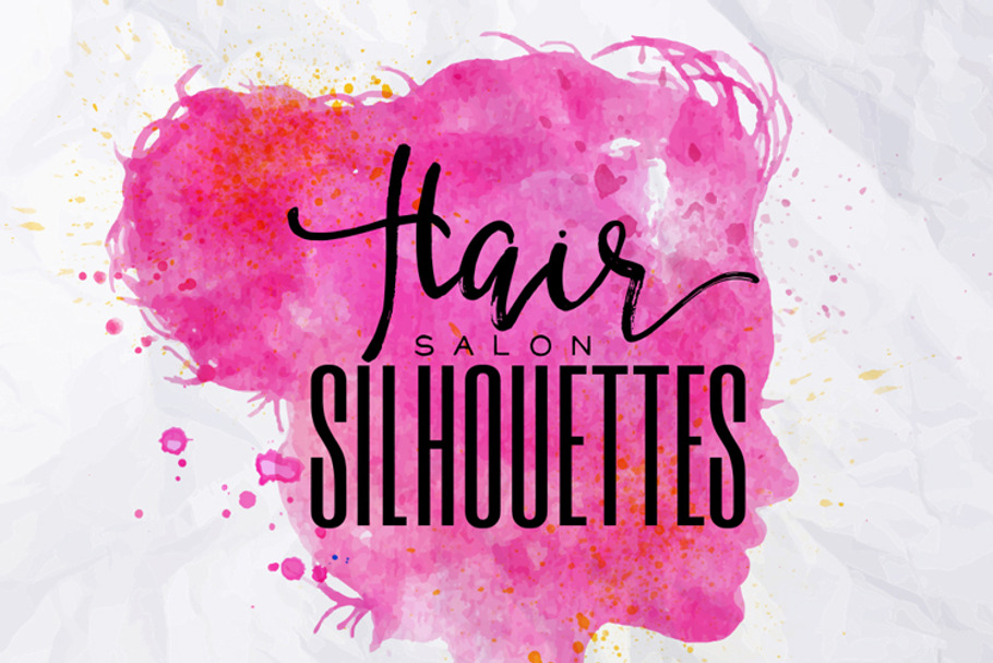 Hair Salon Silhouettes in Illustrations - product preview 8