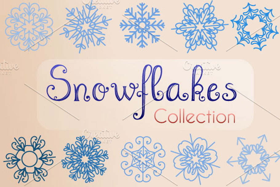 Snowflakes Collection in Objects - product preview 8