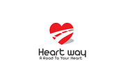 Heart Way Logo Template