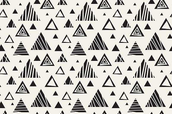 Triangles. Seamless Patterns Set 11 in Patterns - product preview 1