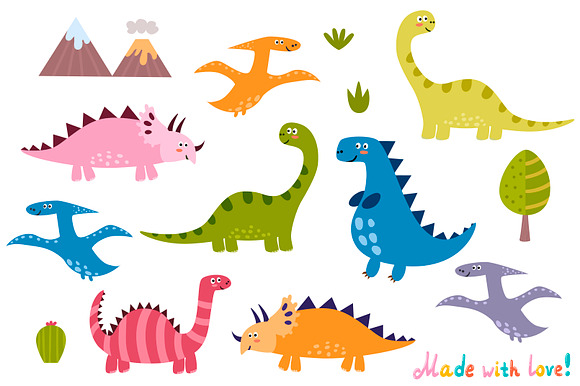 Cute Dinos: pattern & labels in Patterns - product preview 4