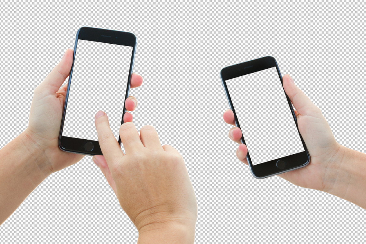 Hands with iphone 6 mock up in Mobile & Web Mockups - product preview 8