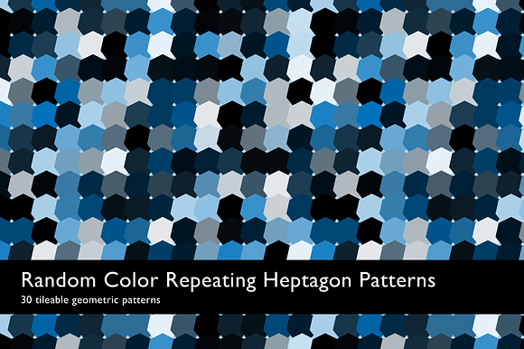 Random Color Heptagon Patterns in Patterns - product preview 4