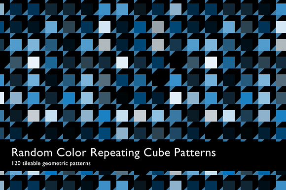 Random Color Cube Patterns in Patterns - product preview 3