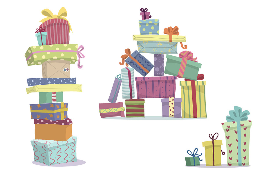 Heaps of presents, vector in Illustrations - product preview 8