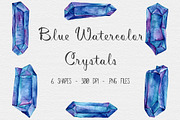 Watercolor Crystal Clipart