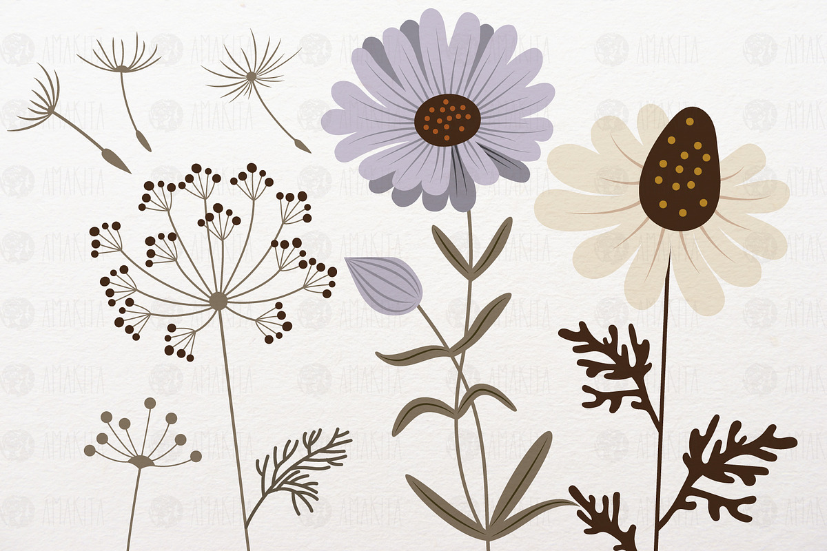 Wild flower illustration in Illustrations - product preview 8
