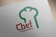 Chef - simply creative - Logo