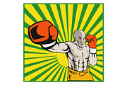 Boxer Boxing Jabbing Front
