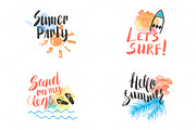 Hand lettering summer set
